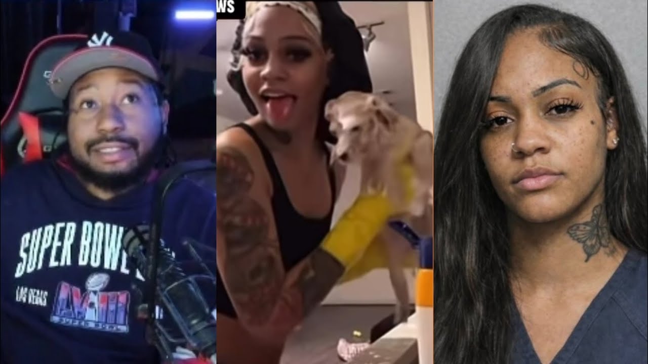 We concerned! Akademiks reacts to viral Aspen Kartier clip w her Dog & her arrest for Animal abu**