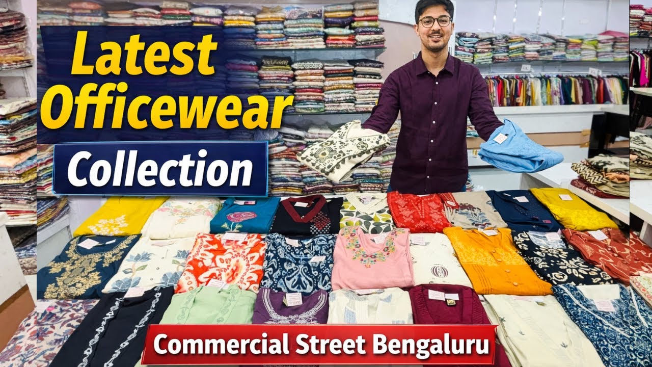 Trending Office Wear College Wear Kurta Sets Latest Collection Commercial Street Bengaluru#fashion