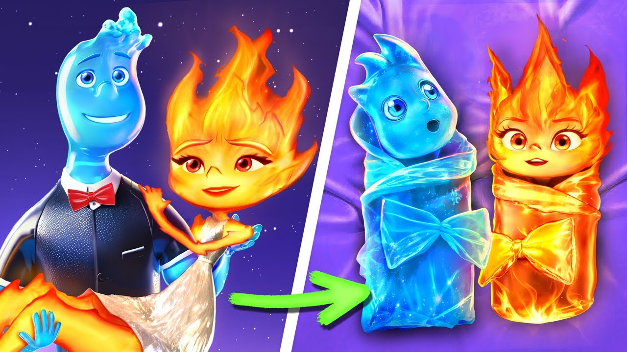EMBER et WADE d'&Eacute;L&Eacute;MENTAIRE Se Marient ! Le Feu Et L'eau, Astuces Pour Les Parents !