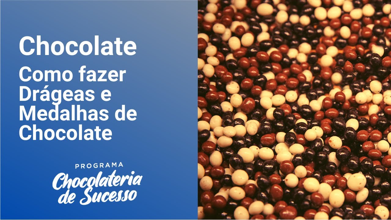 Como fazer Drageas e Medalhas de Chocolate - Chef Cesar Yukio