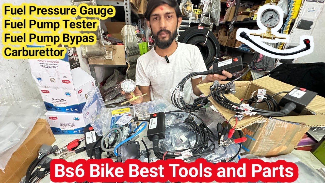BS6 BIKE BEST TOOLS FOR MECHANIC 🏍️🔥🔥 | BS6 BIKE TOOLS AND PARTS VIDEO | FUEL PUMP TESTER 