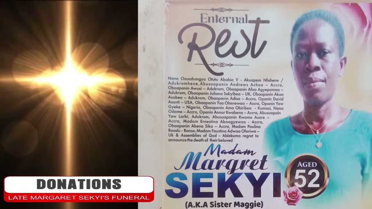 ***DONATIONS AT THE LATE MARGARET SEKYI FUNERAL***