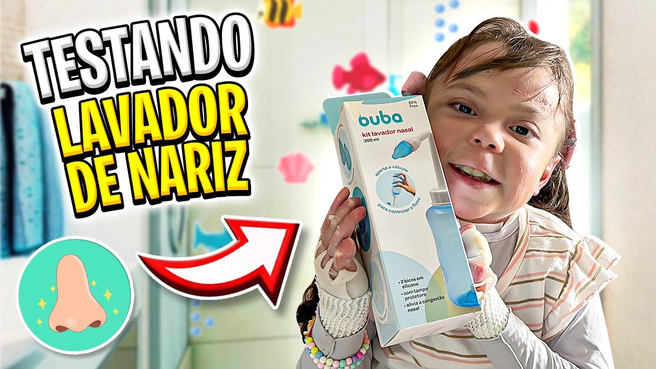 ELOAH TESTOU UM LAVADOR DE NARIZ E OLHA NO QUE DEU !