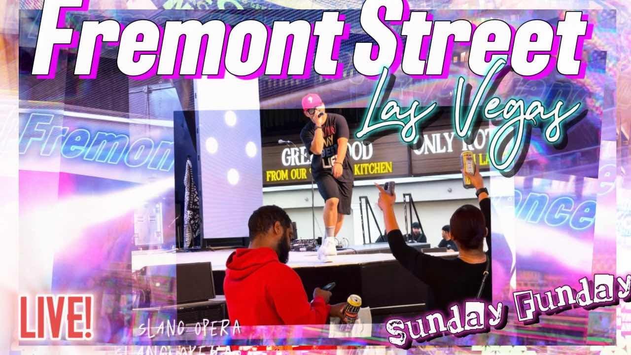 LIVE Las Vegas IRL 🎉 Fremont Street Sunday Walk&hellip; 🚶🏾DJs & Dancing #lasvegaslive
