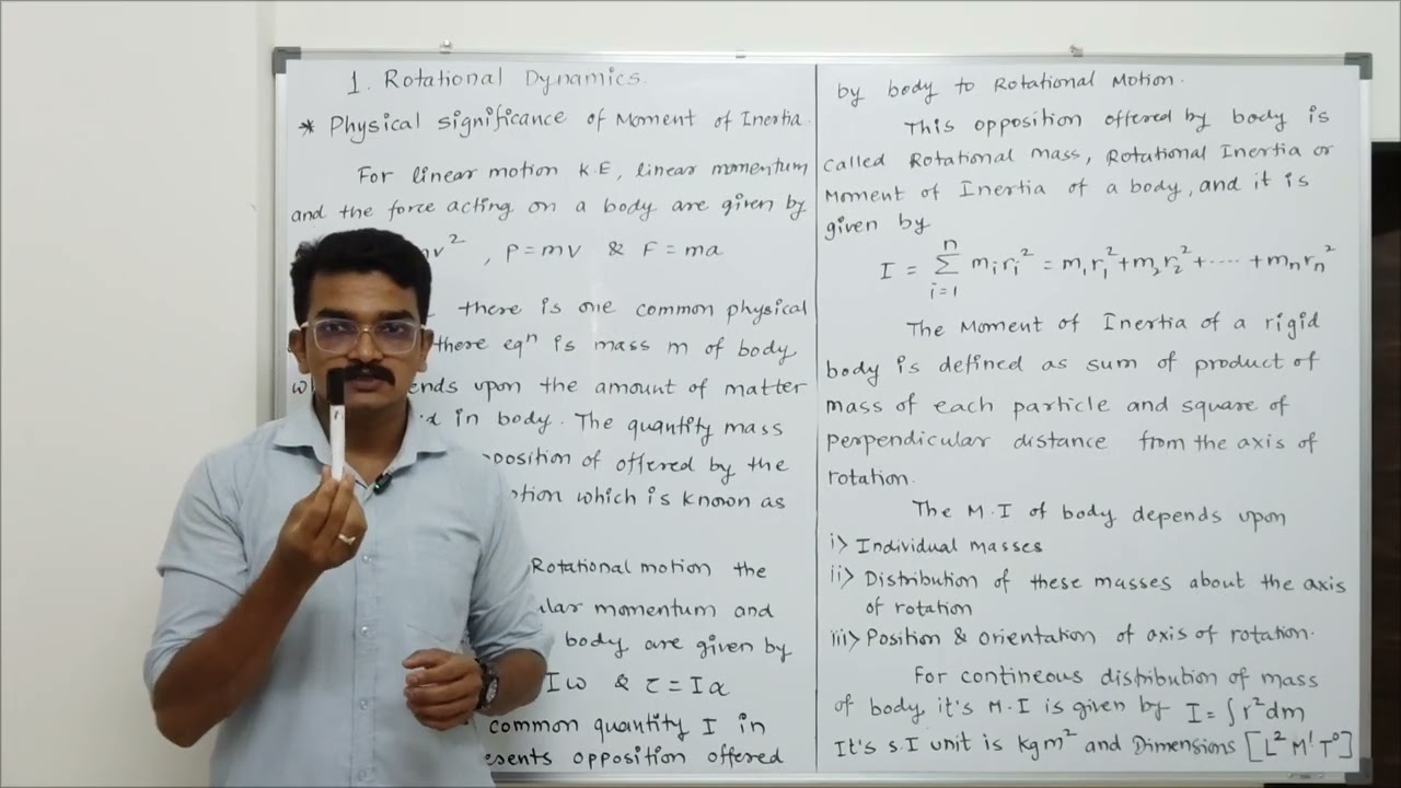 Moment of Inertia and Its Physical Significance - Rotational Dynamics