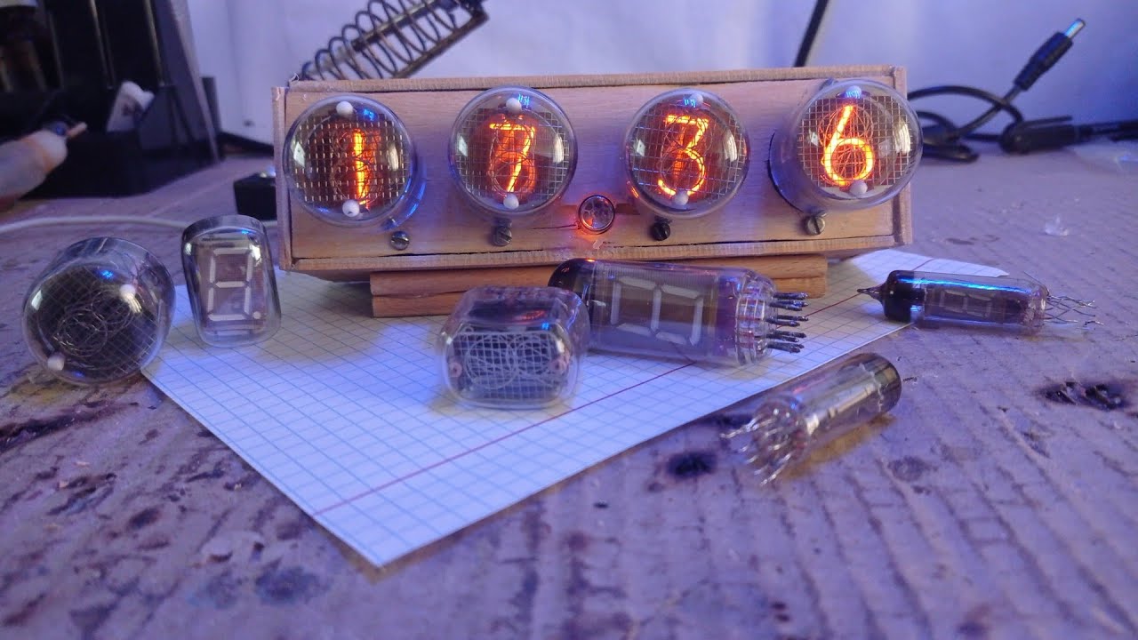 Часы Alex Gyver на ЛЮБЫХ лампах | Nixie Clock ИН-1 ИН-2 ИН-4 ИН-8 ИН-12 ИН-14 ИН-16 ИН-18