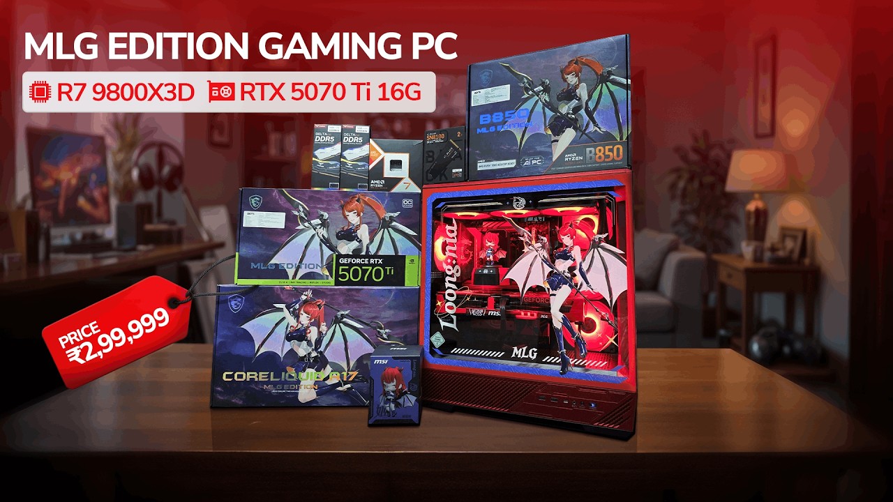 THE ULTIMATE GAMING PC! MSI MLG Special Edition Build Process | Ryzen 9800X3D & RTX 5070 Ti