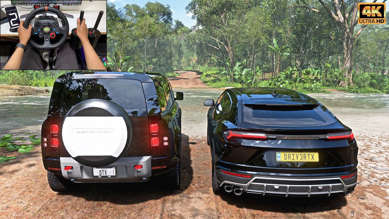 Lamborghini Urus & Land Rover Defender - OffRoad - Forza Horizon 5 | Logitech Steering Wheel