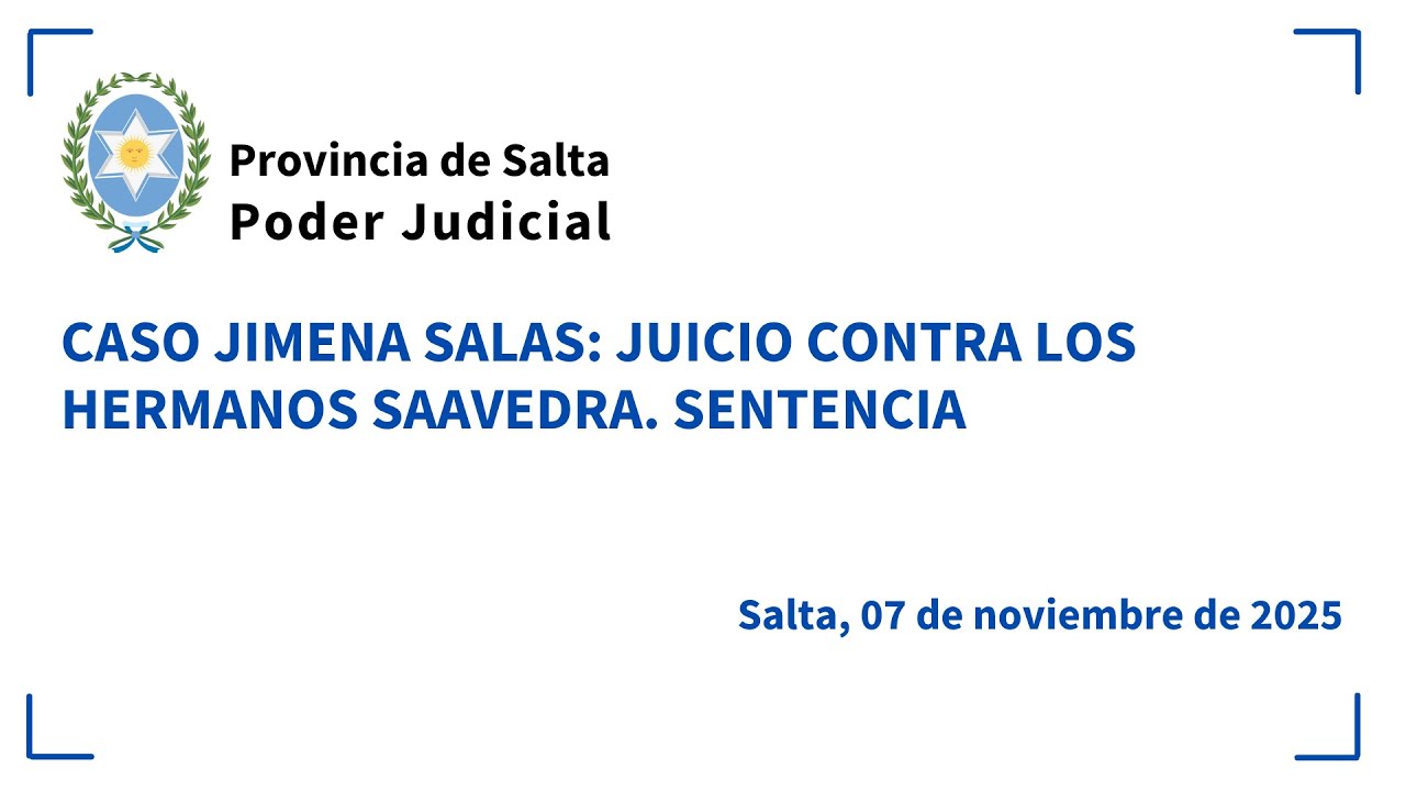 Jimena Salas: Sentencia