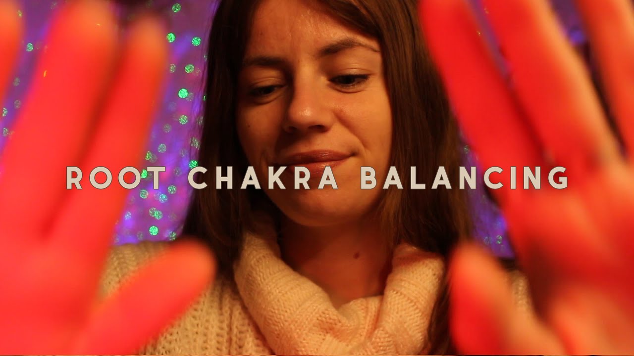 ASMR REIKI root chakra balancing | hand movements, chakras energy healing, positive affirmations
