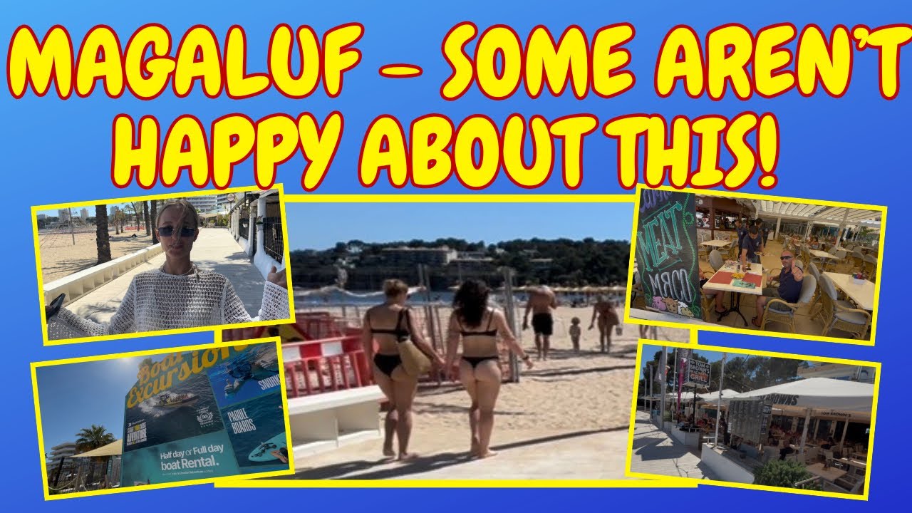 MAGALUF - A LOT OF PEOPLE ARE NOT HAPPY WITH THIS.. #maga #magaluf #mallorca #majorca