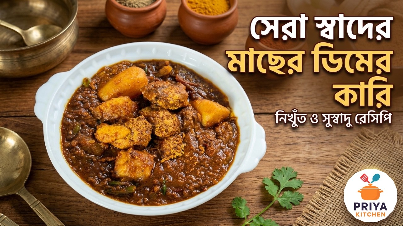 অল্প সময়েই বানিয়ে ফেলুন দারুণ সুস্বাদু মাছের ডিমের ঝাল | Fish Egg Curry Recipe