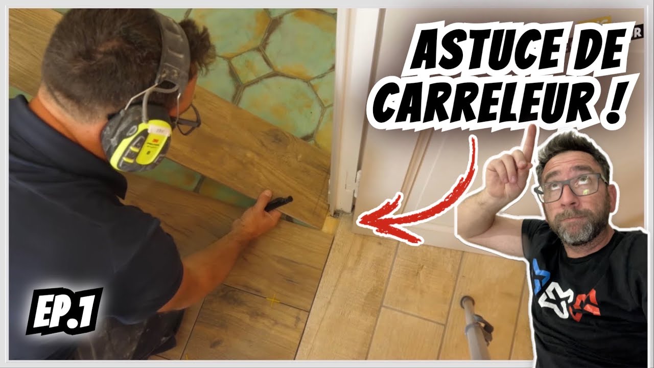 Poser un CARRELAGE imitation PARQUET Bois ! Ep.1