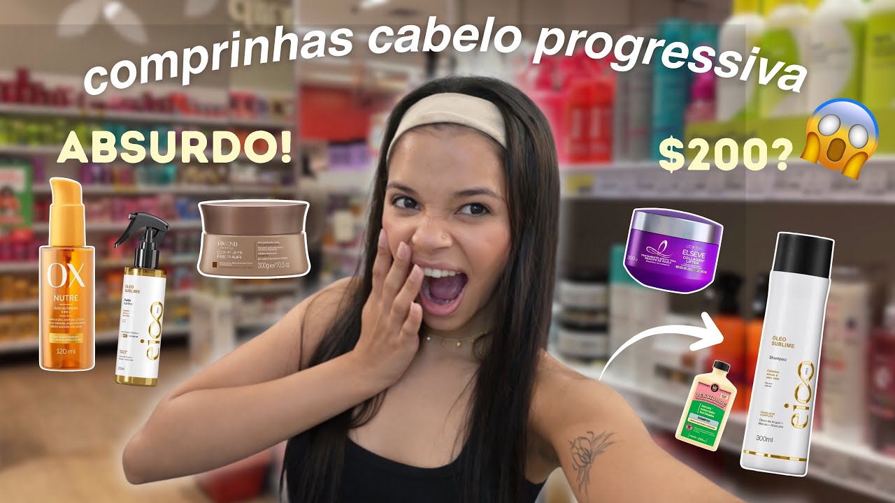Quanto GASTO no meu cabelo com PROGRESSIVA? | Comprinhas de cabelo 