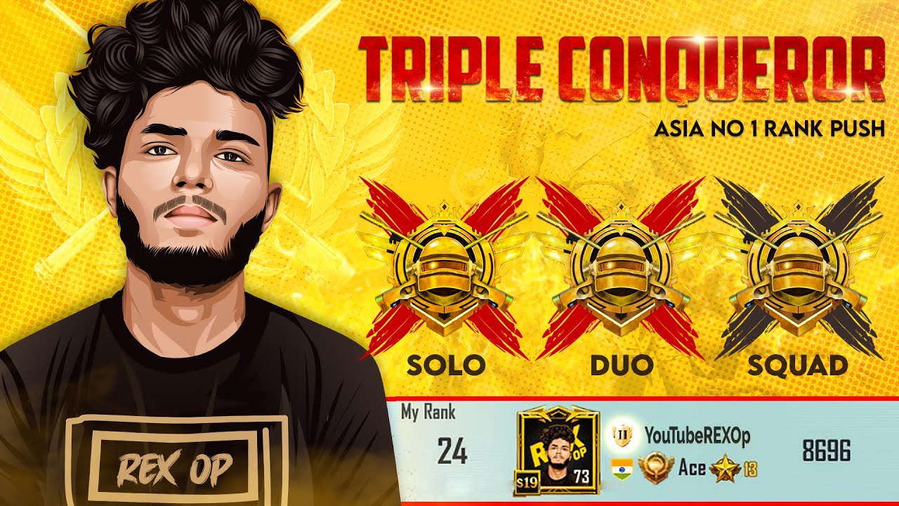 Triple Conqueror Rank Push Asia Season 19 | Day 41 | Solo Rex Op