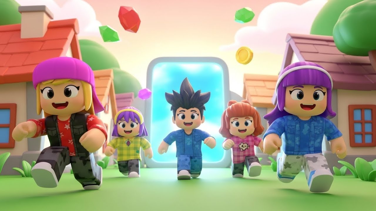 Roblox: Лучшие друзья мчатся к порту | Детские песни и стишки