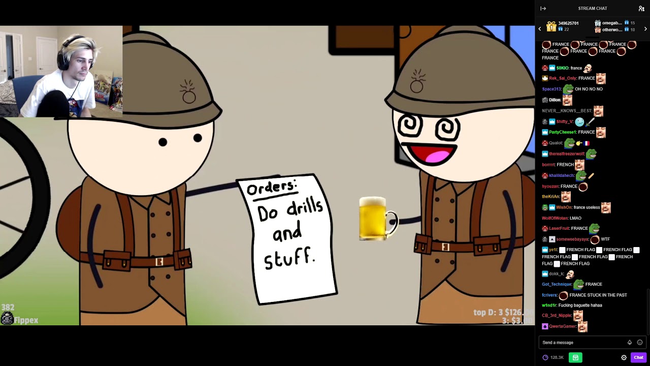 xQc реагирует на Вторую мировую войну от OverSimplified