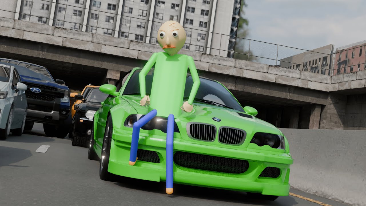 Baldi Gets Stuck In Traffic