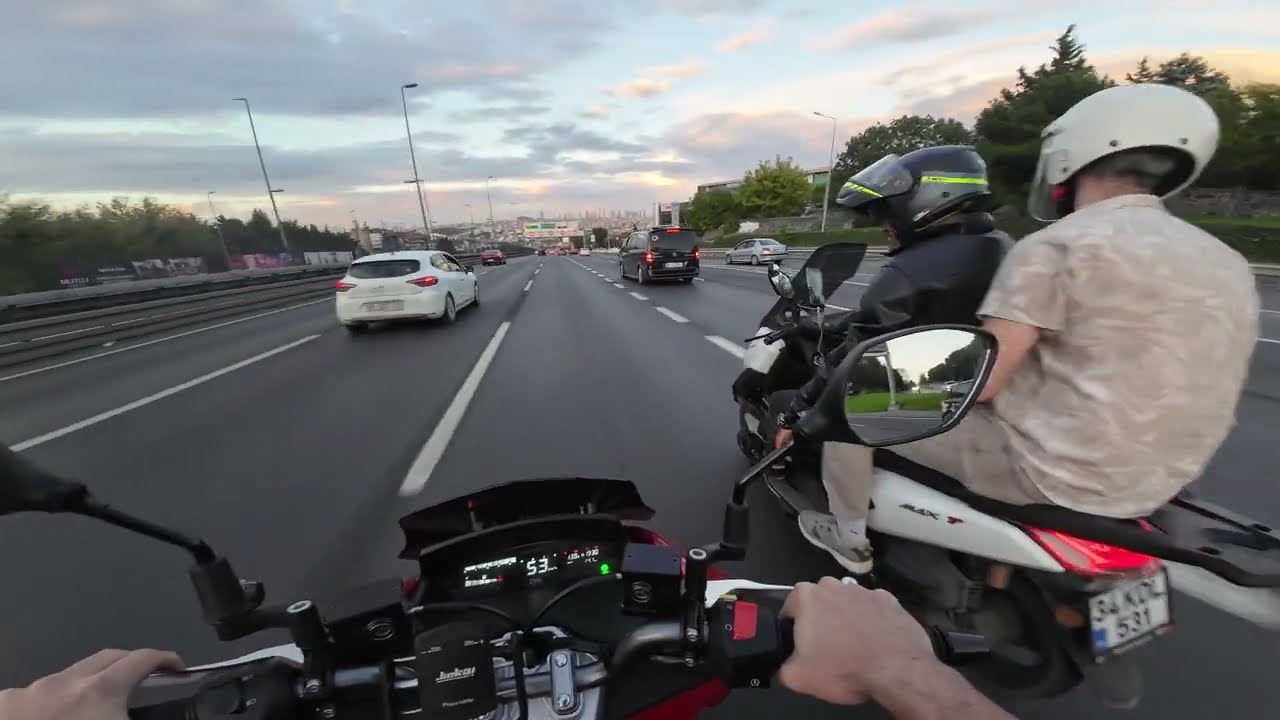 Sym Jet X 125 - Daily ride - DJI osmo action 3- 7 İstanbul #motorcycle #actioncamera #motovlog