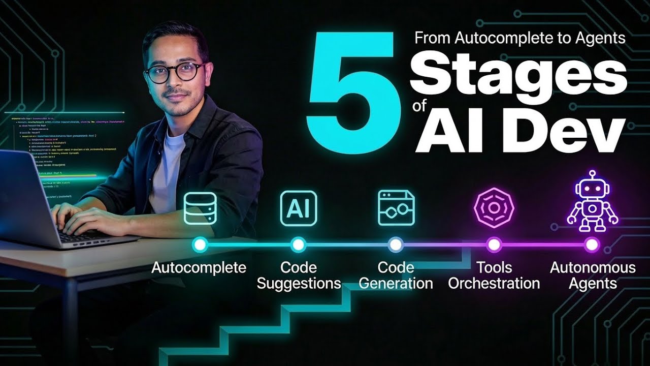 The 5 Stages of AI-Assisted Development: From Autocomplete to Autonomous Agents