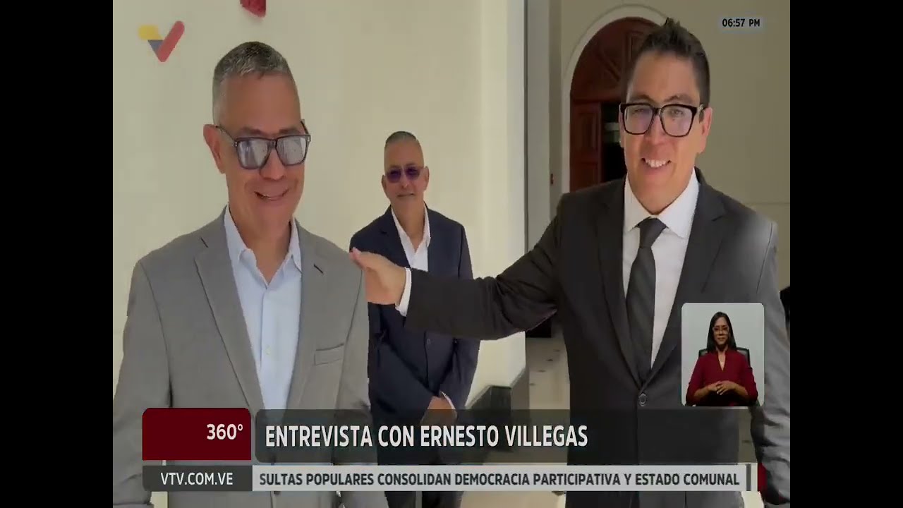 Ernesto Villegas, coordinador del Programa por la Paz y la Convivencia, en 360° con Boris Castellano