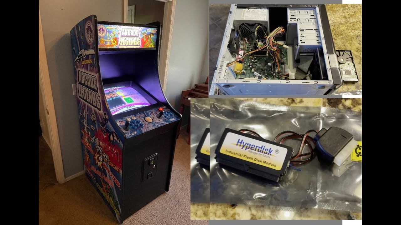 Repair Arcade Legends or Ultracade Game System with SSD Hard Drive Upgrade and CMOS Fix - 263 games!