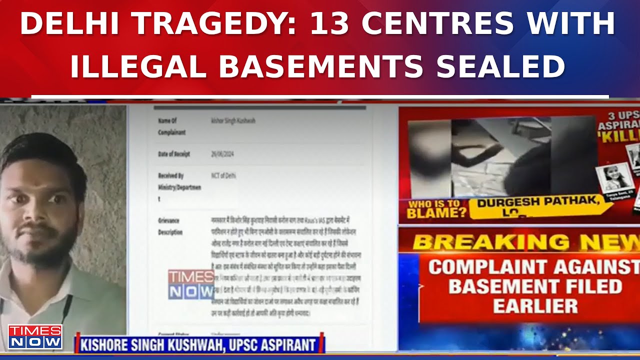 Delhi Tragedy: MCD Seals 13 Illegal Basements In Old Rajendra Nagar, System 'Chokes' 3 Aspirants