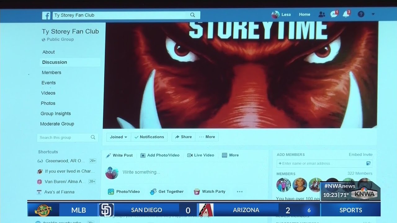 Ty Storey Facebook Fan Page