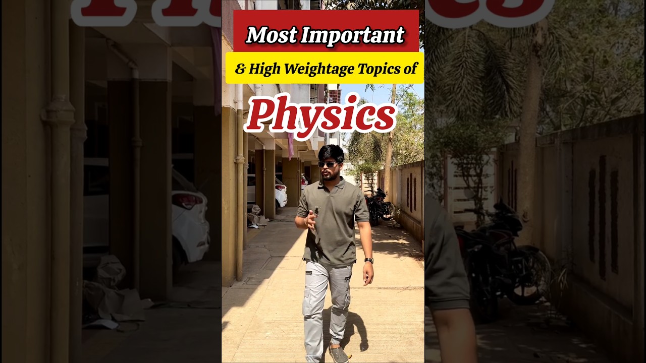 Most Important & High Weightage Topics of Physics For NEET Dr Shubham Muley 