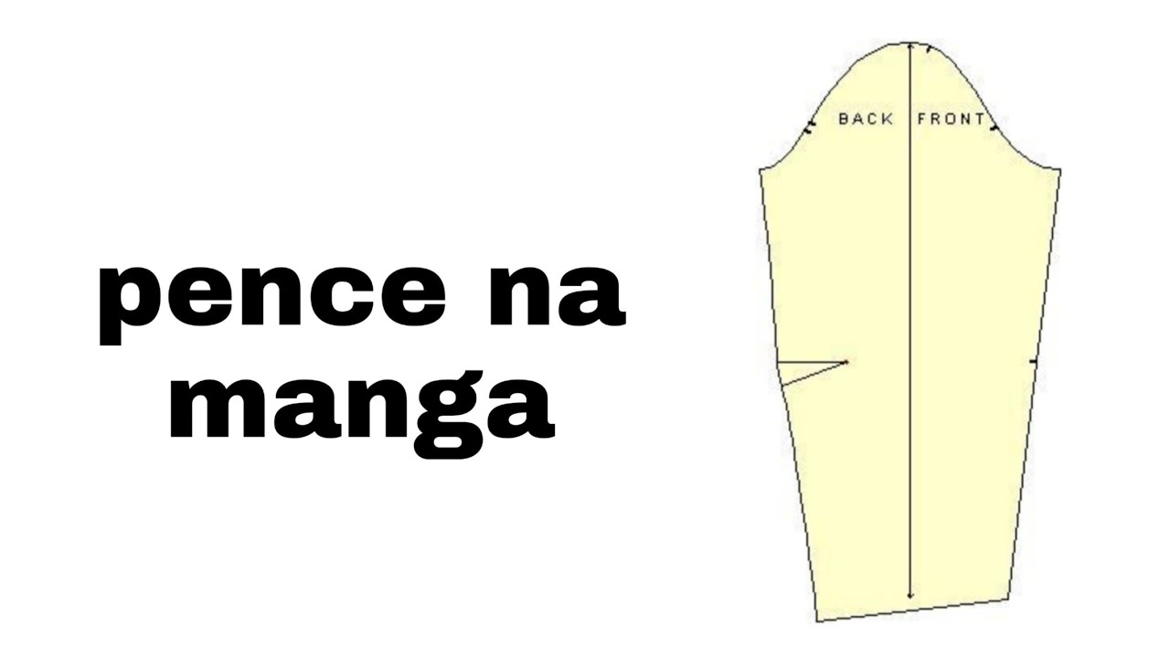 Como adicionar pence/pinça na manga📐✍️