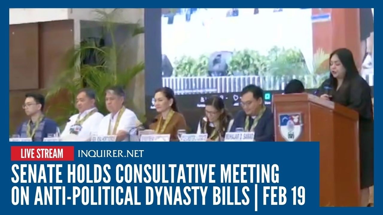 LIVE: Senate holds consultative meeting on anti-political dynasty bills | Feb 19