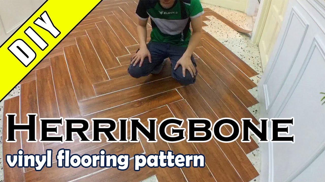 DIY Cara Pasang Vinyl Floor Corak Herringbone