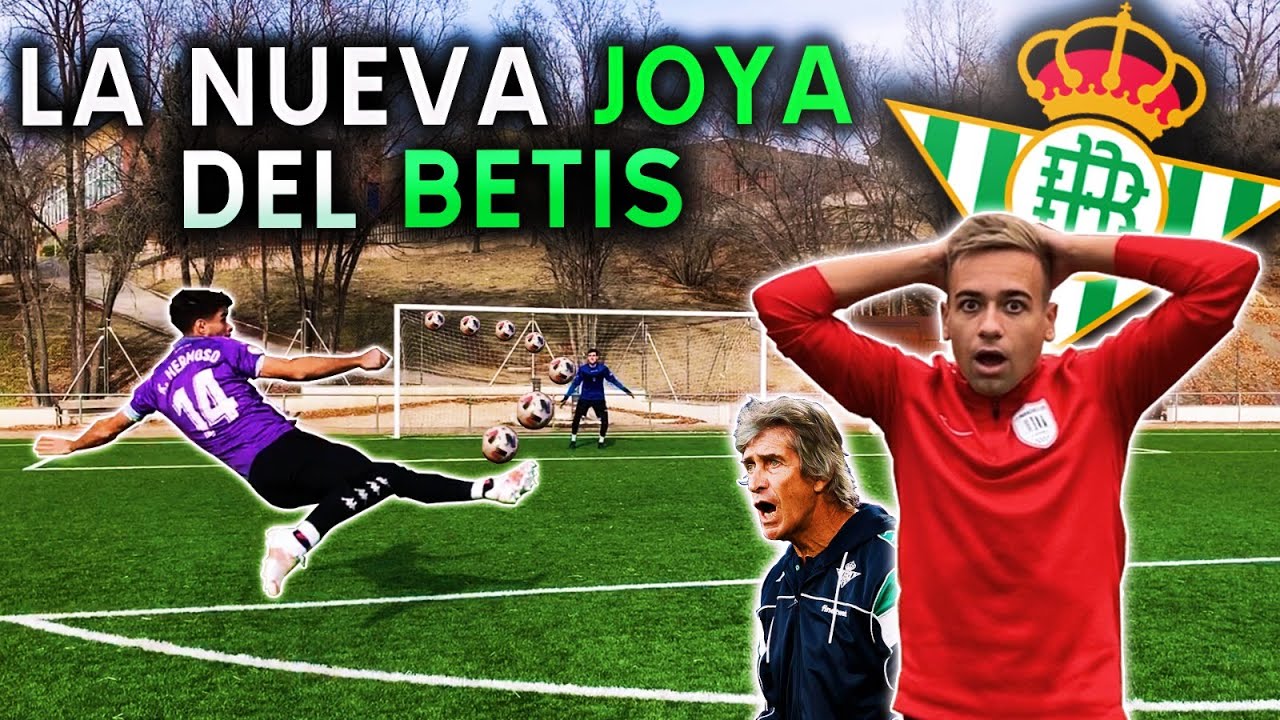 KIKE HERMOSO jugador del Real Betis Balompié VS GOMEZNAWER