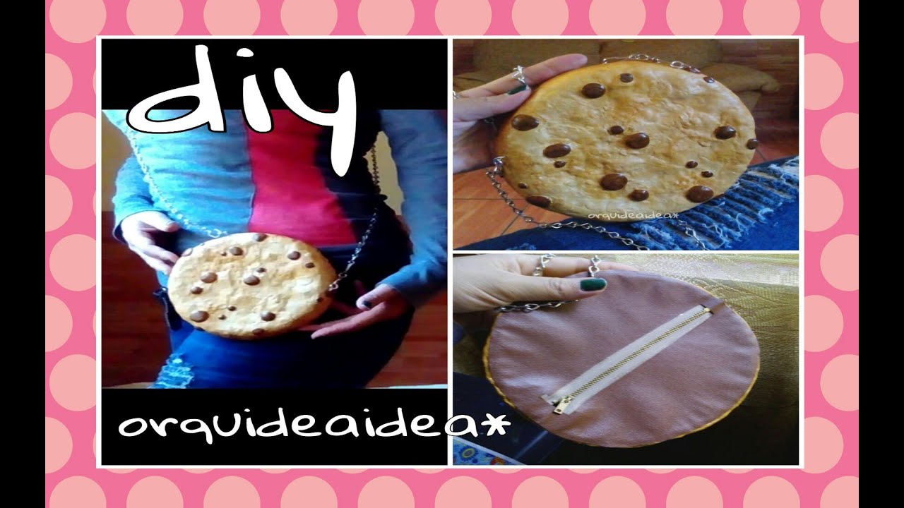 Diy Hagamos un Bolso en forma de galleta 🍪