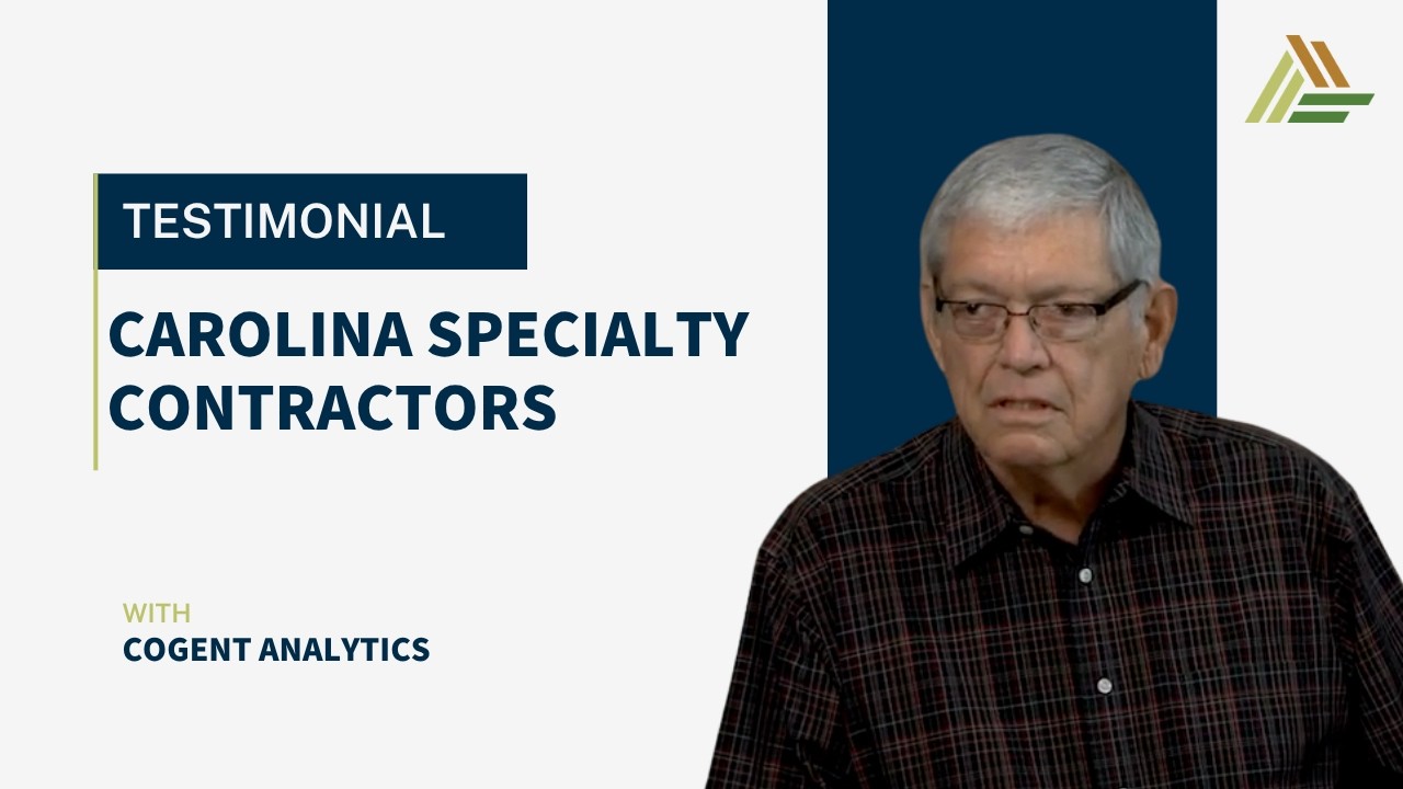 Carolina Specialty Contractors and Cogent Analytics