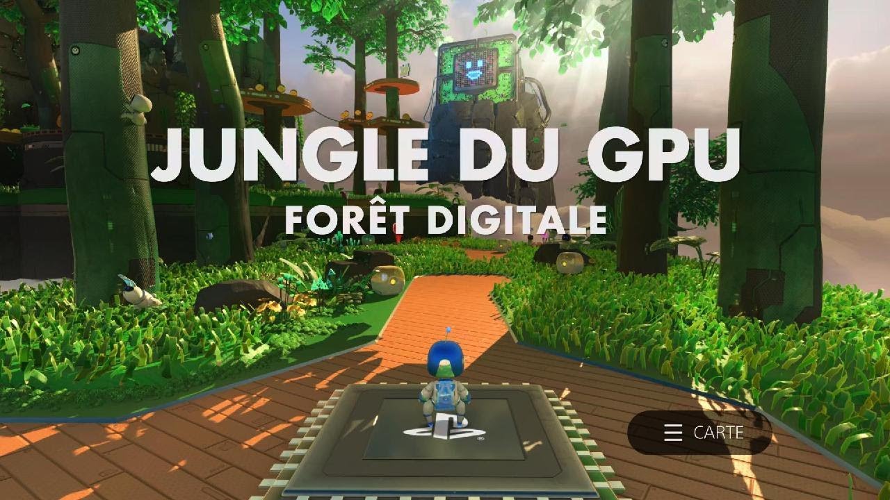 Astro Playroom JUNGLE DU GPU FORÊT DIGITALE PS5 4k .