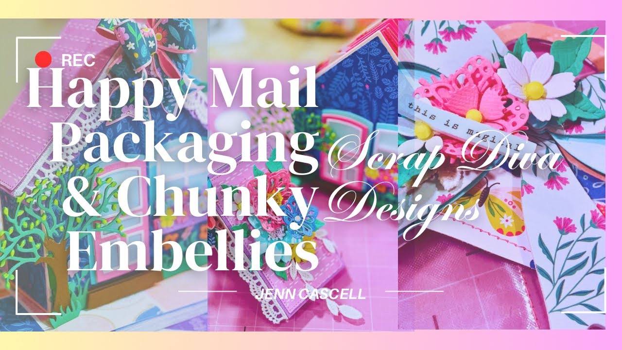 Крупные декоративные элементы и дизайны для почтовой упаковки от Scrap Diva Designs @ScrapDiva29