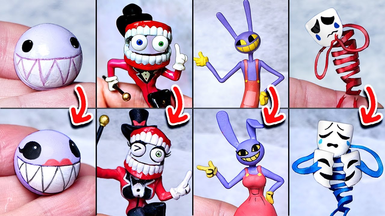 Создание УДИВИТЕЛЬНОГО ЦИФРОВОГО ЦИРК: ПИЛОТНЫЕ Скульптуры по обмену полами — Бабл Кейн Джекс Гэнгл