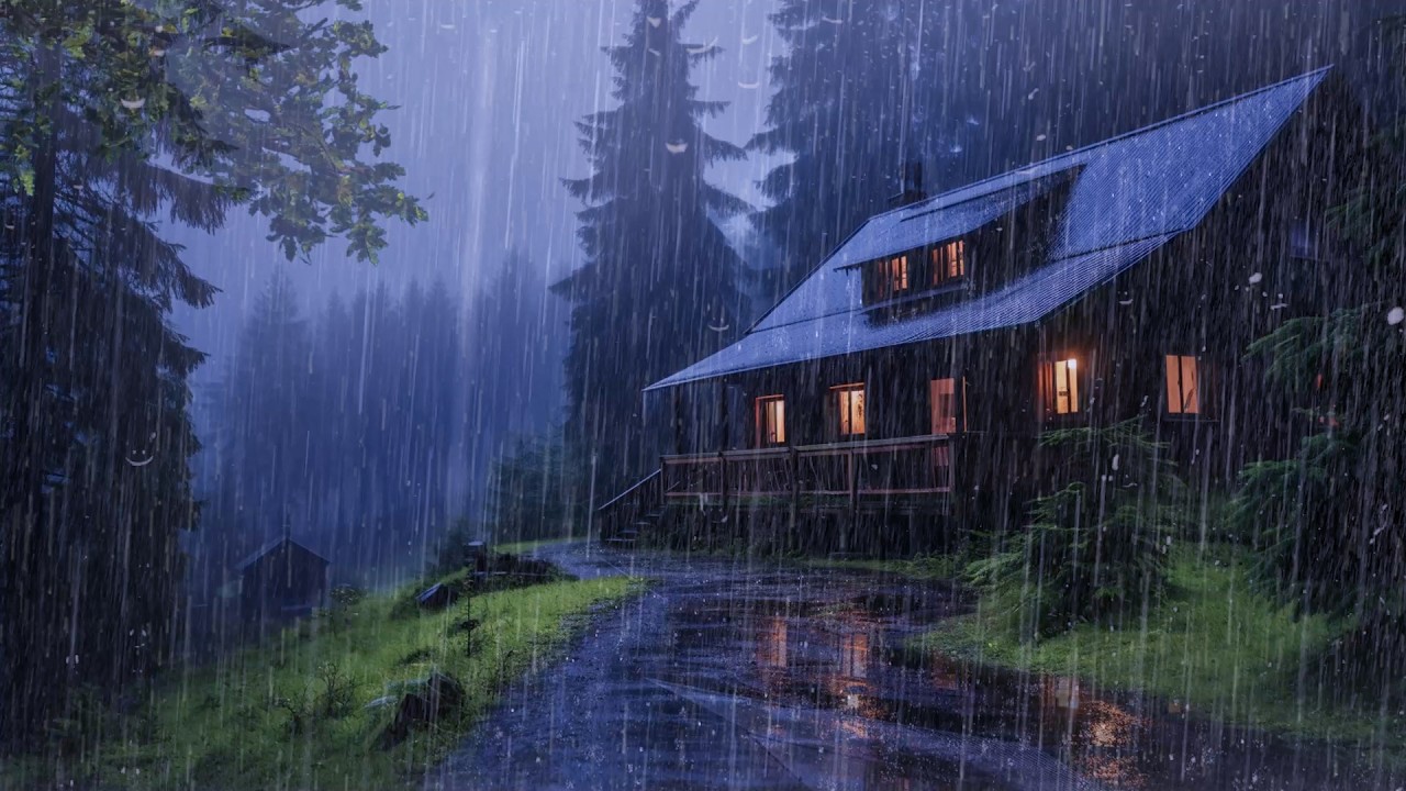 Super Heavy Rain To Sleep Immediately - Rain Sounds For Sleeping - Beat Insomnia, Relax, ASMR