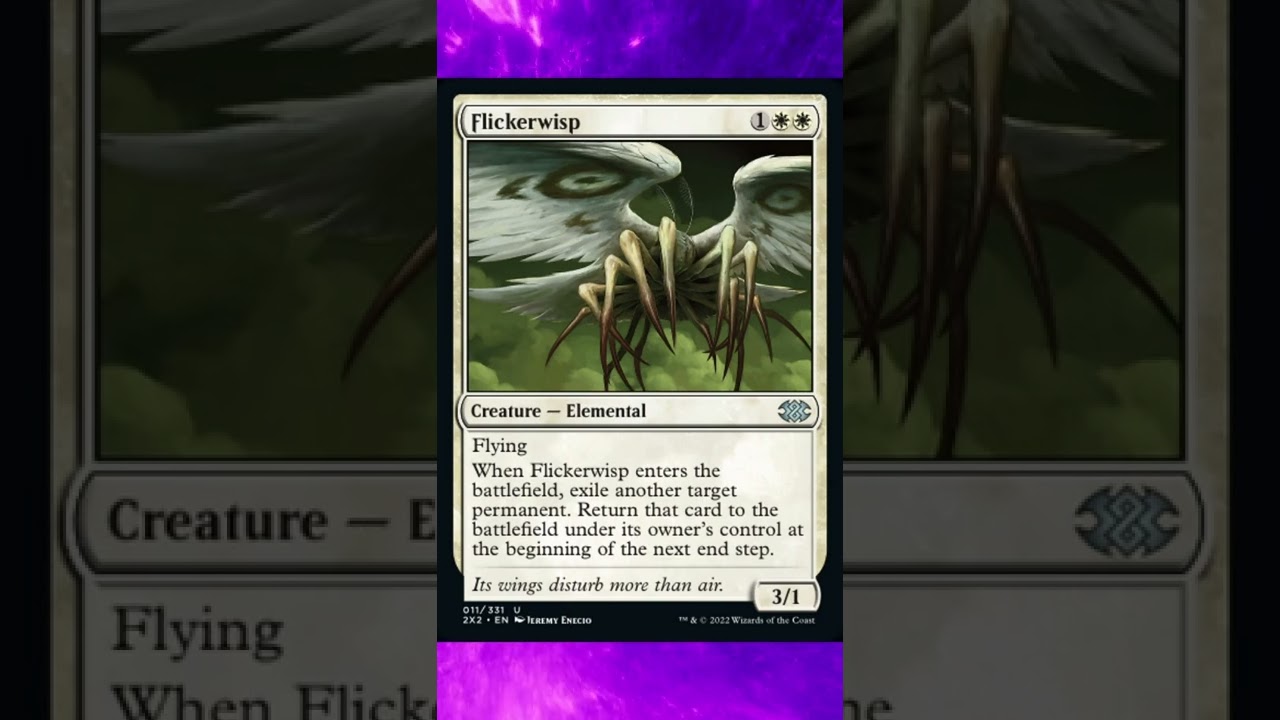 What is Flickerwisp? Double masters set (Card 11)
