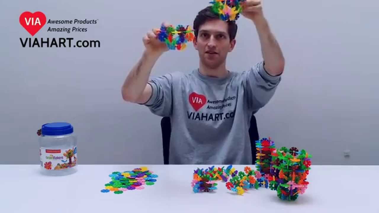 VIAHART Brain Flakes&reg; Interlocking Plastic Discs | How to Build a Ferris Wheel!
