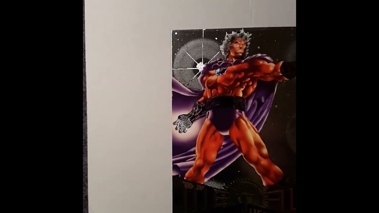 Uncut 4 Card Fleer Marvel Metal Promo 1995