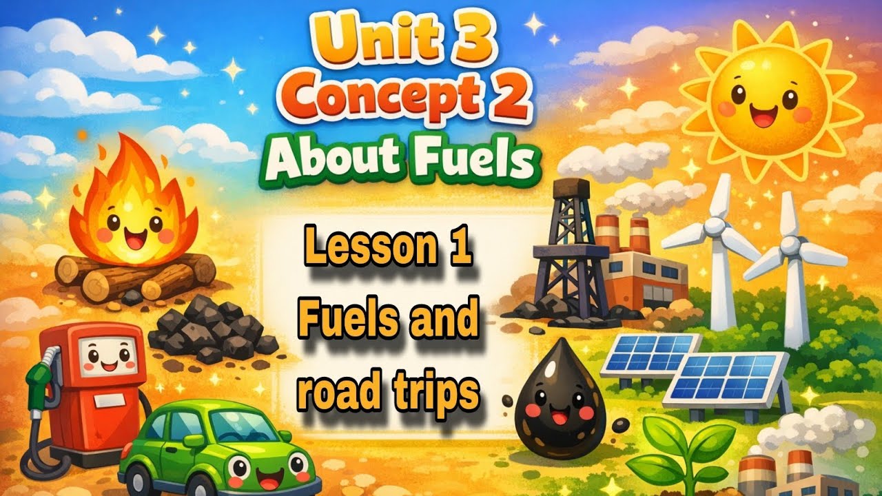 Lesson 1 unit 3 concept 2 fuels and road trips| science primary 4 second term 2026 ساينس الصف الرابع