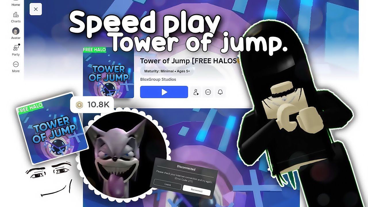 Tower of hell *speed up* gameplay!! 👾🪷🌨| relaxing | ASMR