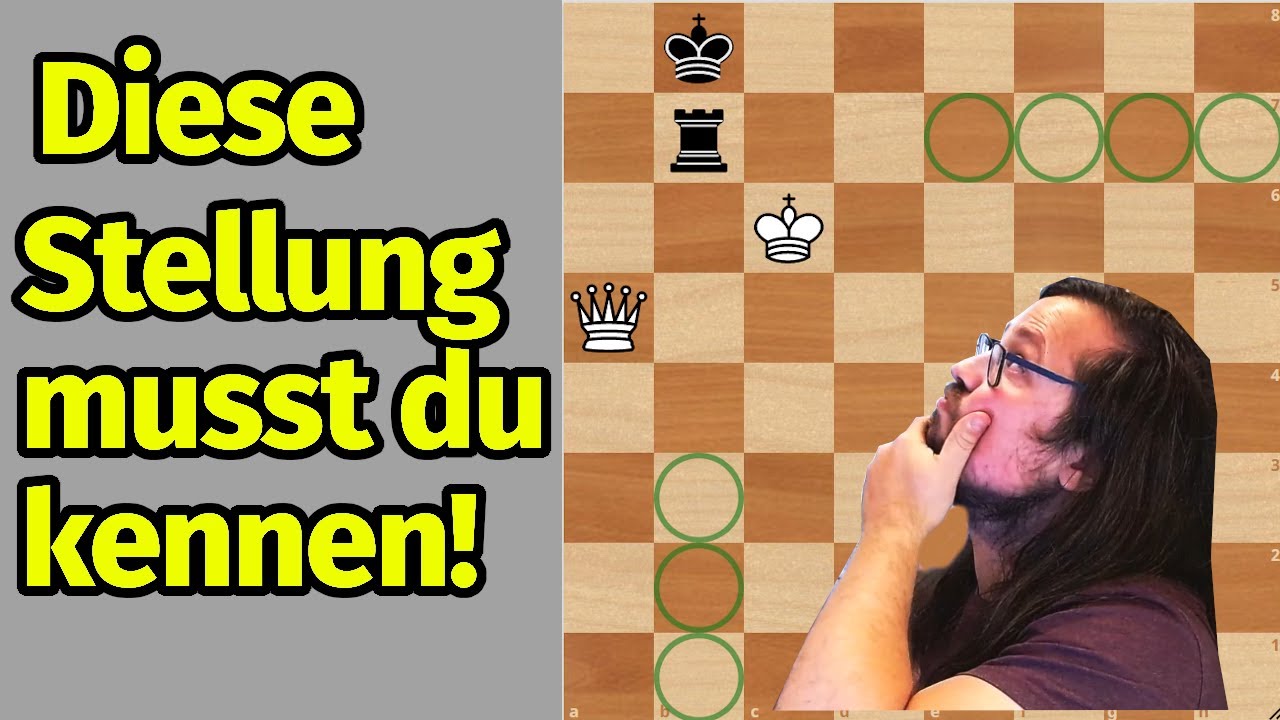 Dame gegen Turm Schach Endspiel Grundlagen || Die Philidor Position