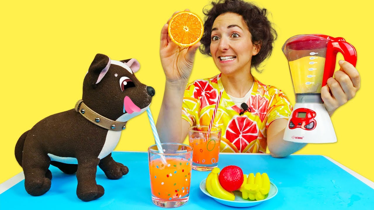 Il succo d’arancia per il cane giocattolo Cioccolata! Giochi di cucina per bambini in italiano