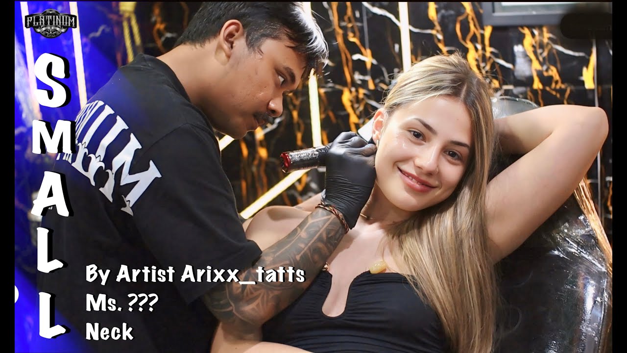 BEAUTIFUL GIRL COME FOR MAKE SMALL TATTOO😍🥰 || BY ARTIST ARIXX_TATTS