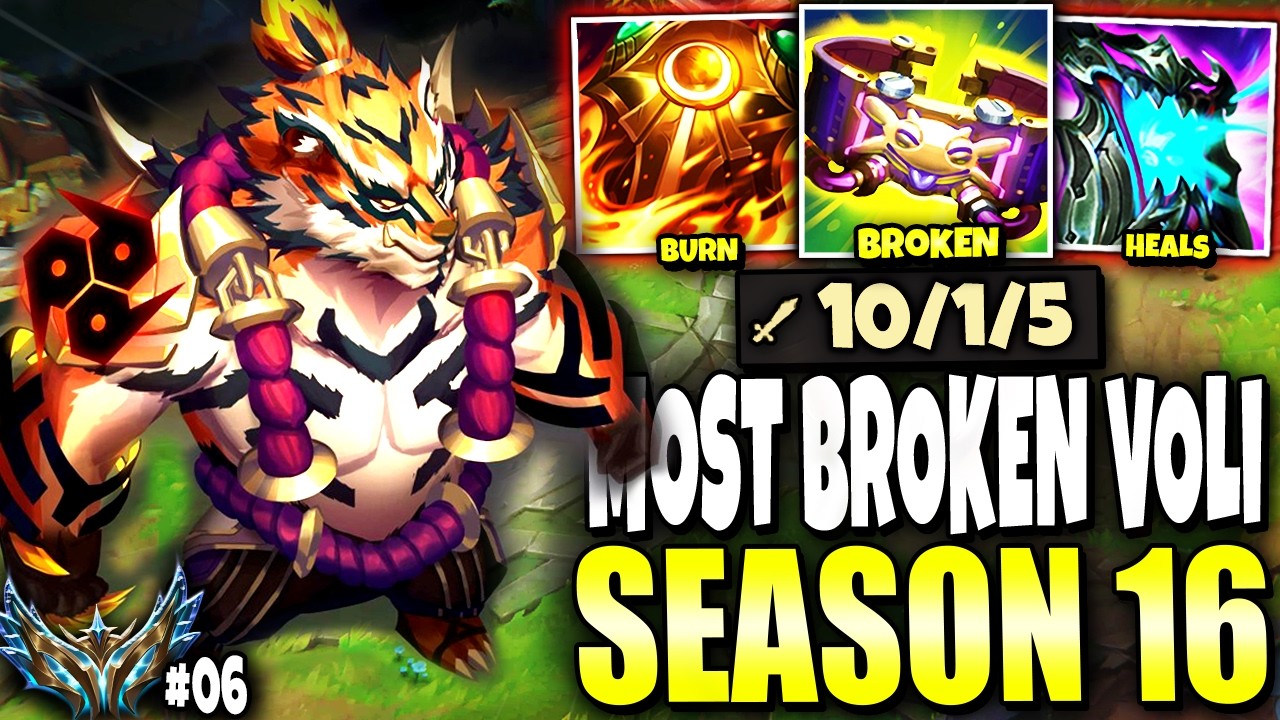My Volibear Build BROKE SEASON 16 TOP LANE and 1V9 THE GAME 💀💀 Road to Challenger #06 | s16 Gameplay
