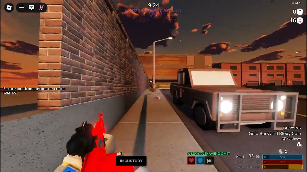 Roblox Notoriety: Authority (Nightmare, Loud, All loot)