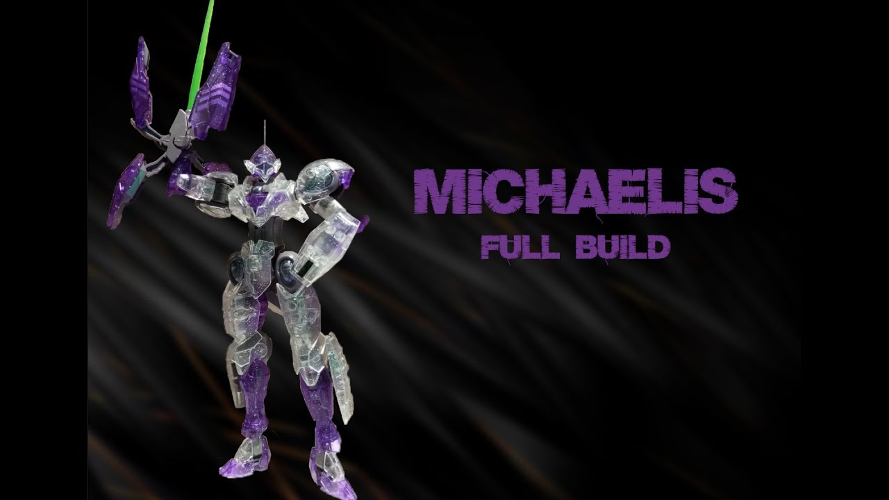 Полная сборка прозрачной копии Gundam HG 1/144 Michaelis